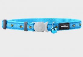 Red Dingo Cat Collar Bumble Bee Turquoise